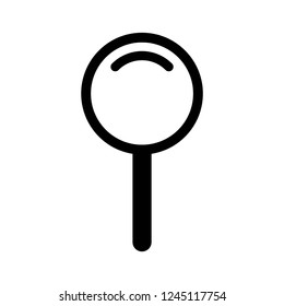 magnifier icon vector on white background
