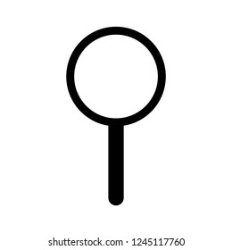 magnifier icon vector on white background