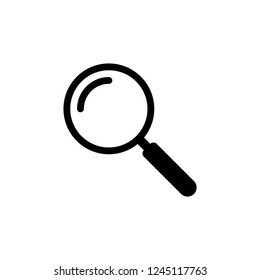 magnifier icon vector on white background