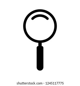 magnifier icon vector on white background