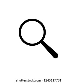 magnifier icon vector on white background