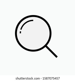 Magnifier Icon - Vector, Search Sign, Symbol to Find. Applied for Design, Presentation, Website or Apps Elements.