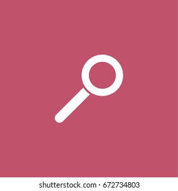 magnifier icon. vector sign symbol on white background