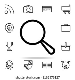 magnifier icon. web icons universal set for web and mobile on white background