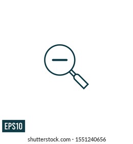 magnifier icon zoom symbol vector logo template design element 