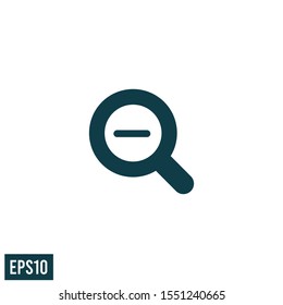 magnifier icon zoom symbol vector logo template design element 