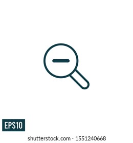 magnifier icon zoom symbol vector logo template design element 