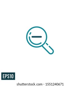 magnifier icon zoom symbol vector logo template design element 