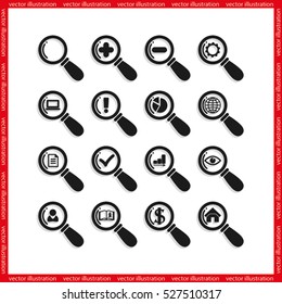 magnifier icons
