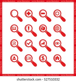 magnifier icons