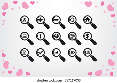 magnifier icons