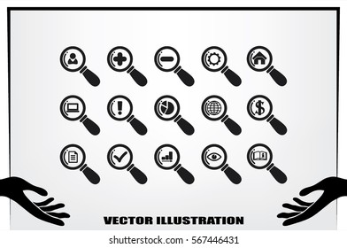 magnifier icons