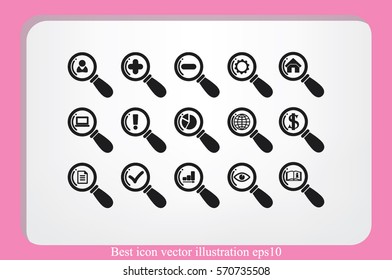 magnifier icons