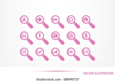 magnifier icons