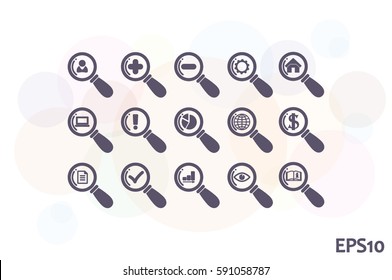 magnifier icons