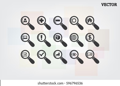 magnifier icons