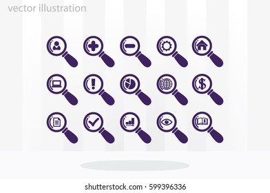 magnifier icons