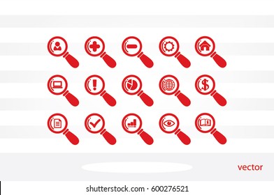 magnifier icons