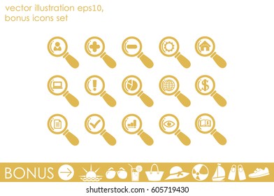 magnifier icons