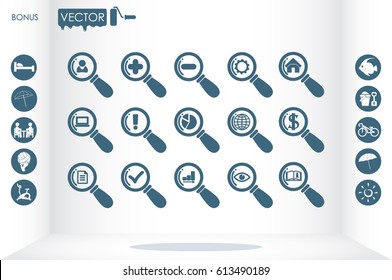 magnifier icons