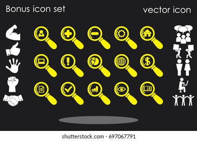 magnifier icons