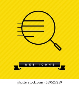 Magnifier isolated minimal single flat linear icon for application and info-graphic. Zoom line vector icon for websites and mobile minimalistic flat design.