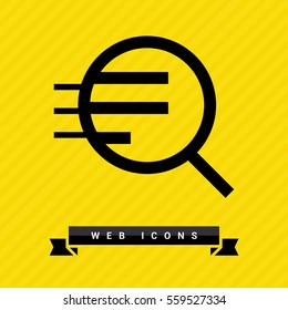 Magnifier isolated minimal single flat linear icon for application and info-graphic. Zoom line vector icon for websites and mobile minimalistic flat design.