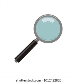 Magnifier isolated on a white background. 