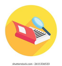 Magnifier isometric 3D icon, mini illustration. use for modern concept, print, UI, UX kit, web and app development. Vector EPS 10, related to learning and education, science