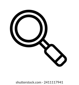 Magnifier lens icon. Vector illustration. EPS 10.