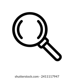 Magnifier lens icon. Vector illustration. EPS 10.