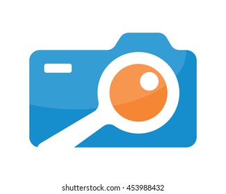 magnifier lens photo photography photographer photographic image vector icon