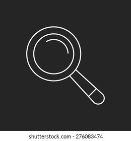 Magnifier line icon