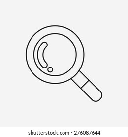 Magnifier line icon
