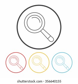 Magnifier line icon