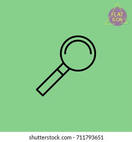 Magnifier line icon