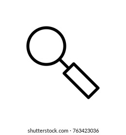 Magnifier line icon. High quality black outline logo for web site design and mobile apps. Vector illustration on a white background.