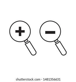 magnifier line icon. outline vector icon. symbol, logo illustration