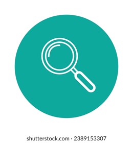 Magnifier line icon, outline vector sign, linear pictogram isolated on white. logo illustration