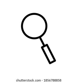 magnifier line icon, vector illustration