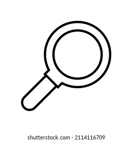 Icono de línea de ampliación, logotipo de contorno vectorial aislado en fondo blanco