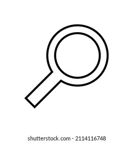 Magnifier line icon, vector outline logo isolated on white background