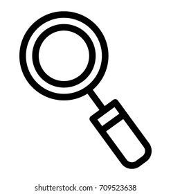 Magnifier Line Vector Icon