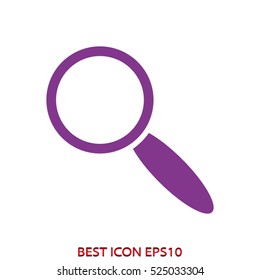 magnifier, magnifying, exploration, vector icon, eps10