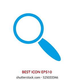 magnifier, magnifying, exploration, vector icon, eps10