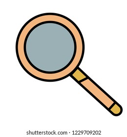 Magnifier Magnifying glass. vector