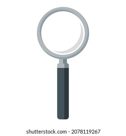 magnifier magnifying lens cartoon vector isolated object