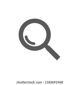 Magnifier with a man  vector icon