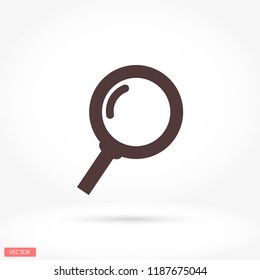 Magnifier with a man  vector icon