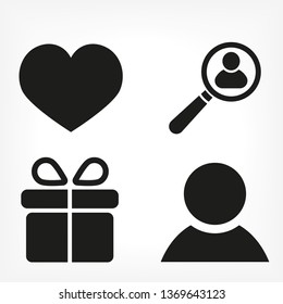 Magnifier with a man  vector icon